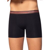 Cueca Masculina de Algodão Boxer Lupo - Preto