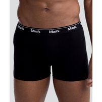 Kit Cueca Mash Cotton Boxer Preto - 2 Unidades