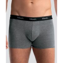 Kit Cueca Cotton Boxer Cinza Escuro - 2 Unidades - Mash
