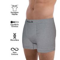 Cueca Boxer Microfibra Polo Star Cinza