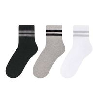 Meia Selene Esportiva Algodão Sortido - Kit 3 unidades 39 a 43