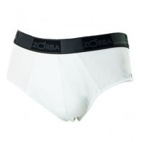 Cueca Slip Zorba Algodão Branco Un