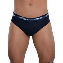 Cueca Slip Zorba Algodão Preto - Un