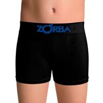 Cueca Boxer Infantil Zorba sem Costura Algodâo Preto - un