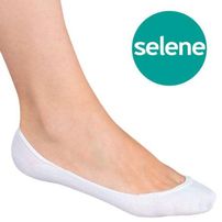 Meia Selene Sapatilha Feminina Algodão Branco 34 a 39