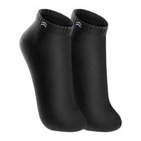 Meia Up Cano Curto Algodão Preto