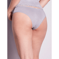 Calcinha Biquini Hope em Modal 3536 Cinza Un