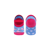 Meia Sapatilha Antiderrapante Trifil Algodão Infantil RN Desenhado Azul - 16 a 19