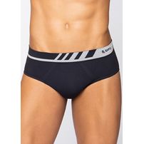Cueca Slip Lupo Microfibra Sem Costura 691 Preto Un
