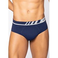 Cueca Slip Lupo Microfibra Sem Costura 691 Azul Marinho Un