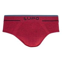 Cueca Slip Lupo Microfibra 624 Vermelho Un