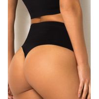 Calcinha Trifil Fio Dental Modeladora Cintura Alta 2434 Preto Un
