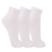 Kit 3 Pares Meias Trifil Cano Médio Algodão Feminino Basica Branco