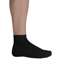 Kit 3 Pares Meias Hanes Cano Curto Algodão Esportiva 5186 Preto 37/44