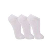 Kit 3 pares Meias Trifil Sapatilha Algodão Cano Invisível Esportiva 7064 Branco
