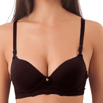Sutiã Nayane Ultrafirmadora Base Renda Bella Preto Un