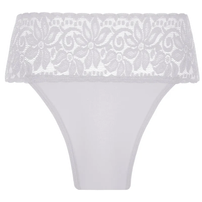 Calcinha Trifil Tanga Renda Com Costura 5917 Branco Un