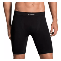 Cueca Lupo Boxer Long Leg Micromodal Sem Costura 674 Preto Un