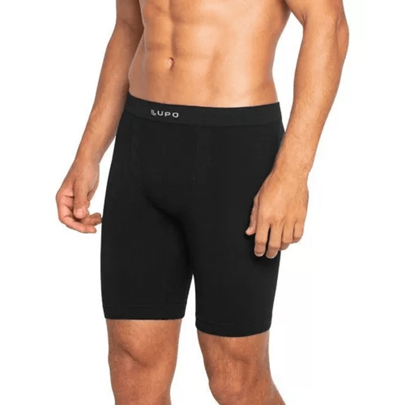 Cueca-Lupo-Boxer-Long-Leg-Micromodal-Sem-Costura-674-Preto-Un3