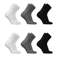 Kit 6 Meias Cano Médio Algodão Esporte Ted Socks 2100 Sortido