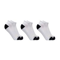 Kit 3 Meias Cano Curto Para Corrida Algodão Ted Socks 1800 Branco/Preto Un