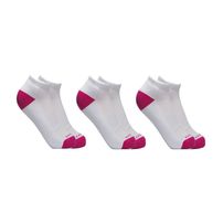 Kit 3 Meias Cano Curto Para Corrida Algodão Ted Socks 1800 Branco/Rosa Un
