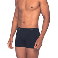 Kit 2 Cuecas Boxer Lupo Microfibra Sem Costura 436 Branco/Preto