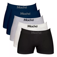 Kit 5 Cuecas Boxer Macho Algodão Sortido