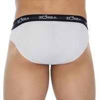 Cueca Slip Zorba Algodão Branco - Un