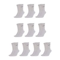 Kit 10 Meias Cano Médio Polo Star Algodão Branco - 39 a 44