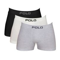 Kit 3 Cuecas Boxer Polo Star Algodão Sortido