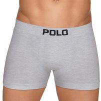 Kit 6 Cuecas Boxer Polo Star Algodão Cinza
