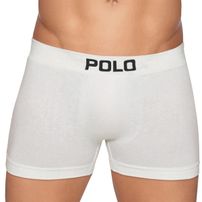 Kit 6 Cuecas Boxer Polo Star Algodão Branco