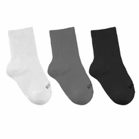 Kit 3 Meias Cano Médio Infantil Ted Socks Algodão 2450 Sortido 24 A 29