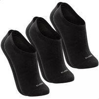 Kit 3 Meias Cano Invisível Lupo Feminino 3270 Preto 33 A 36