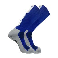 Meião Esportivo Antiderrapante Cano Alto Azul Un