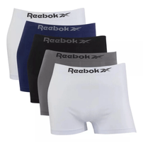 Kit 5 Cuecas Reebok Boxer Classic Microfibra Sortido