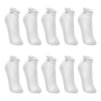 Kit 10 Pares de Meias Cano Curto Algodão Up 3225 Branco
