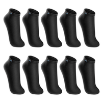 Kit 10 Pares de Meias Cano Curto Algodão Up 3225 Preto