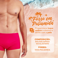 Sunga Praia Masculino Lisa Vermelho