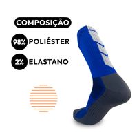 Meia Up Ciclismo Cano Longo Microfibra Masculina  Azul Royal - 39/44
