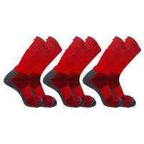 Kit 3 Meias Up Ciclismo Cano Longo Microfibra Masculina Vermelho - 39/44
