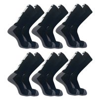 Kit 6 Meias Up Ciclismo Cano Longo Microfibra Masculina Preto - 39/44
