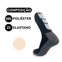 Kit 6 Meias Up Ciclismo Cano Longo Microfibra Masculina Preto - 39/44