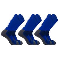 Kit 3 Meias Up Ciclismo Cano Longo Microfibra Masculina Azul Royal - 39/44