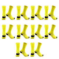 Kit 10 Pares Meias Esportivas Caminhada Corrida Amarelo 39/44