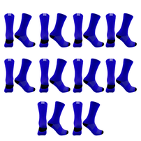 Kit 10 Pares Meias Esportivas Caminhada Corrida Azul Royal 39/44