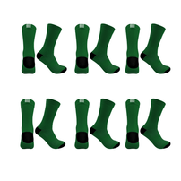 Kit 6 Pares Meias Esportivas Caminhada Corrida Verde 39/44