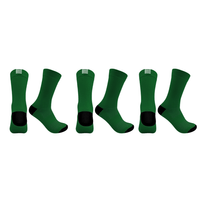 Kit 3 Pares Meias Esportivas Caminhada Corrida Verde 39/44