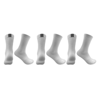 Kit 3 Pares Meias Esportivas Caminhada Corrida Branco 39/44